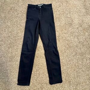 EUC TOPSHOP Jamie Black Skinny Jeans High Rise Stretch Denim Size W26 x 30
